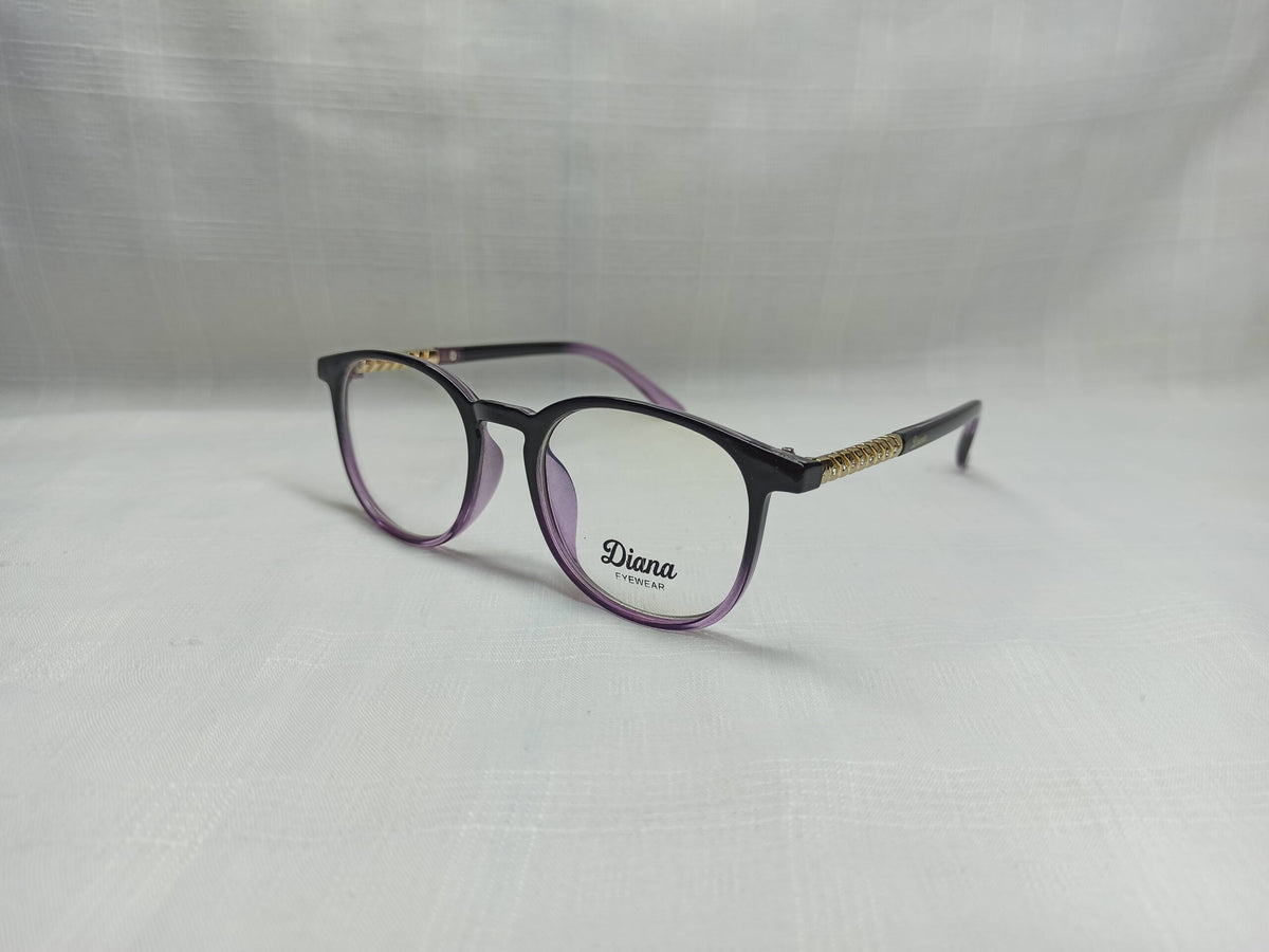 Diana - EF187 - Round - Purple/Black - Women - Eyewear - CHECKOUT