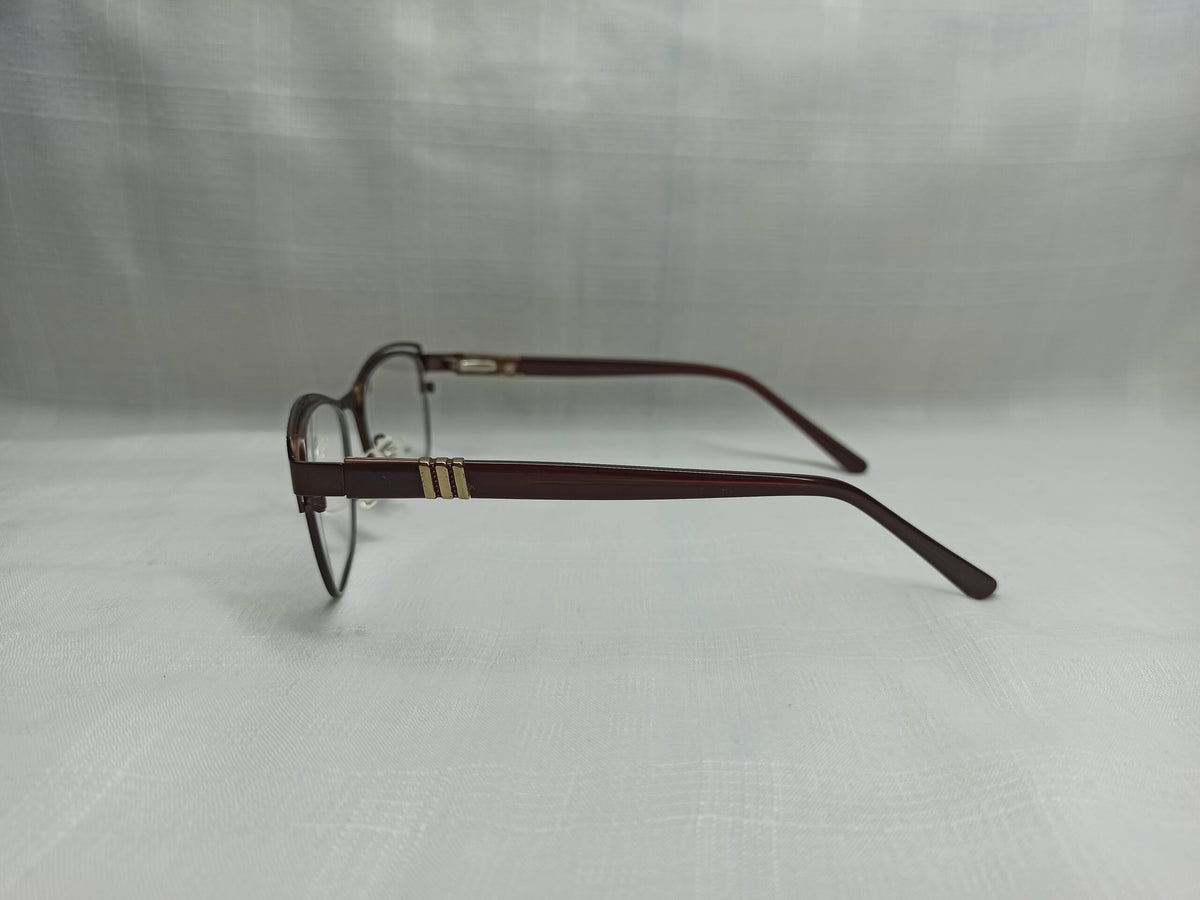 Rectangular Brown/Gold Design - EF195 - Women - Eyewear - CHECKOUT