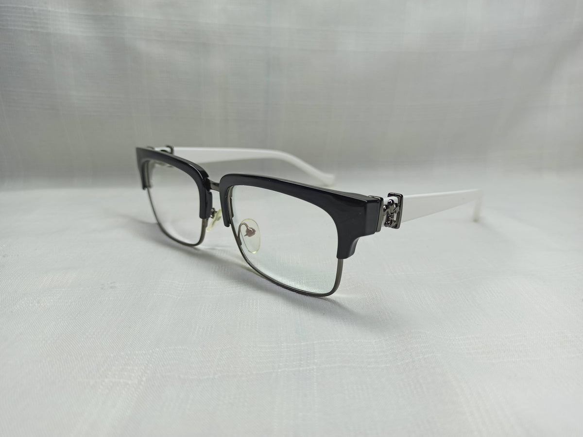 Saint - EF201 - Silver/Black - Acetate/Metal - Unisex - Eyewear - CHECKOUT