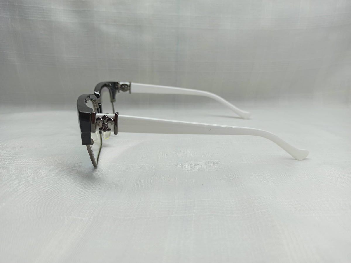 Saint - EF201 - Silver/Black - Acetate/Metal - Unisex - Eyewear - CHECKOUT