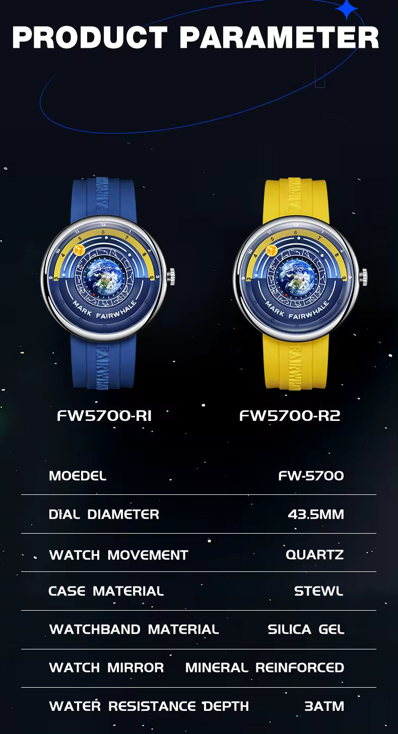 Mark FairWhale – Original – FW-5700 - Quartz - 43.5mm - Men's Watch