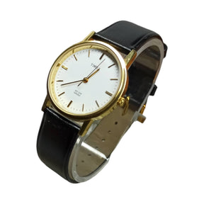 Timex – Original – Quartz – Golden/White - Black Strap - 34mm - Unisex Watch - CHECKOUT