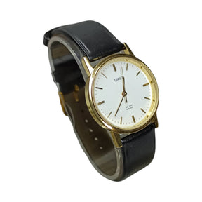 Timex – Original – Quartz – Golden/White - Black Strap - 34mm - Unisex Watch - CHECKOUT