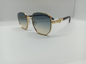 Cartier - SG264 -Golden/Brown - Metal Frame - Polycarbonate Lens - Premium Sunglass - CHECKOUT