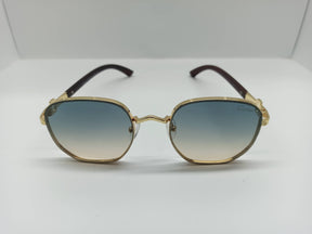 Cartier - SG264 -Golden/Brown - Metal Frame - Polycarbonate Lens - Premium Sunglass - CHECKOUT
