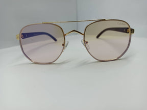 Cartier - SG270 - Golden/Brown - Metal/Wooden Legs - Polycarbonate Lens - Premium Sunglass - CHECKOUT