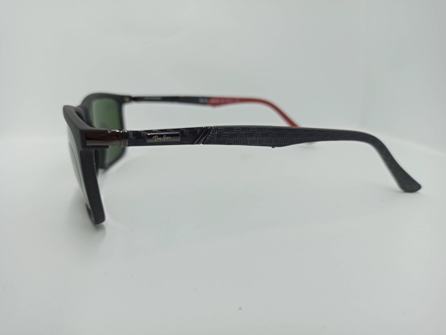 Ray Ban - Rectangular - SG306 - Red/Black - Glass Lens - Sunglass - CHECKOUT