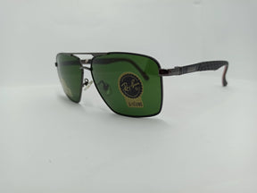 Ray Ban - Rectangular - SG310 - Black/Red - Glass Lens - Sunglass - CHECKOUT