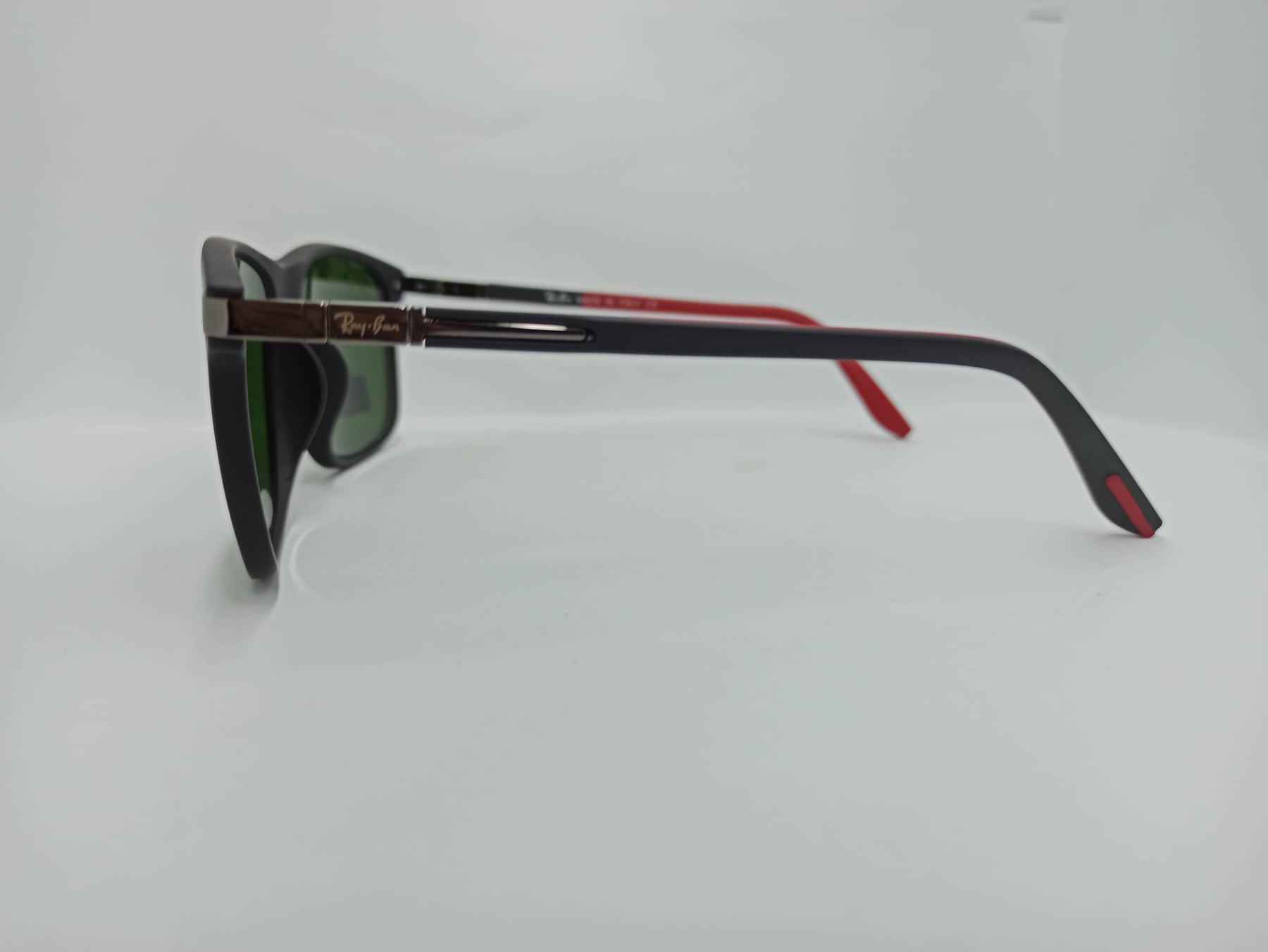 Ray Ban - Sqaure - SG311 - Black/Red - Glass Lens - Sunglass - CHECKOUT