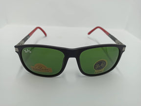 Ray Ban - Sqaure - SG311 - Black/Red - Glass Lens - Sunglass - CHECKOUT