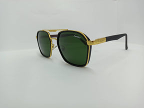 Cartier - SG327 - Golden/Black - Glass Lens - Premium Sunglass - CHECKOUT