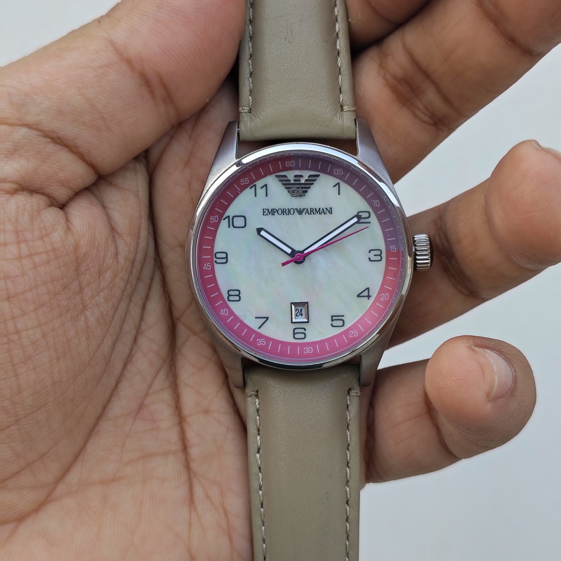 Emporio Armani - Original - AR5880 - Pearl Dial - 38mm - Women's Watch