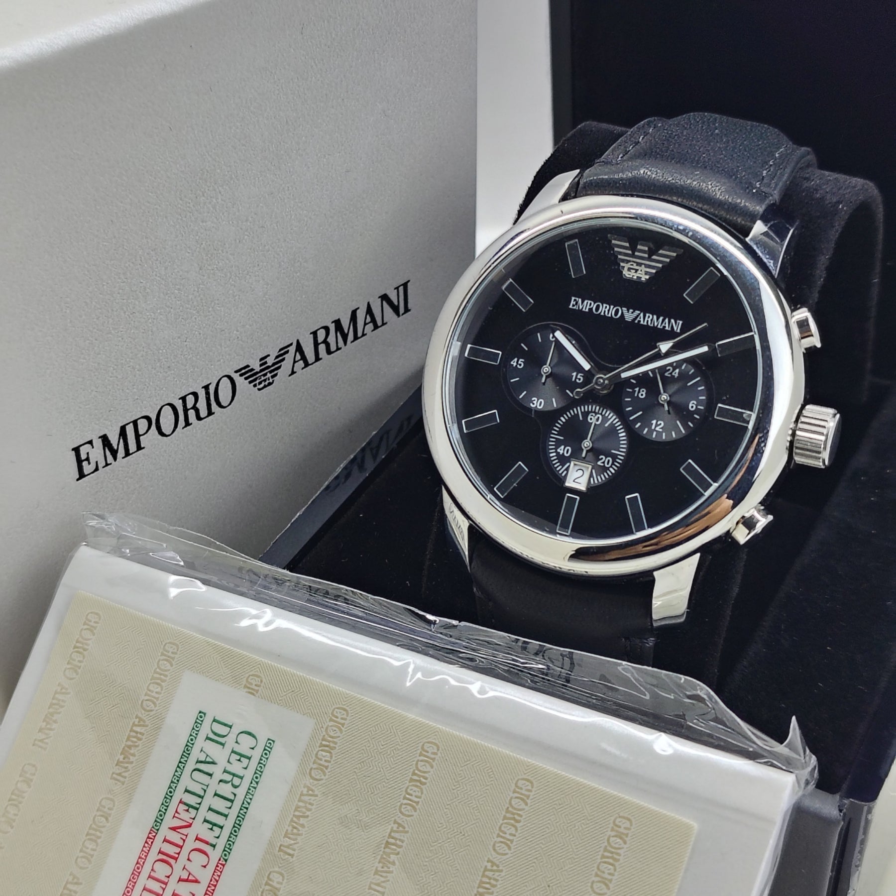 Emporio Armani – Original - AR0431 - Japanese Quartz - 45mm - Men's Watch