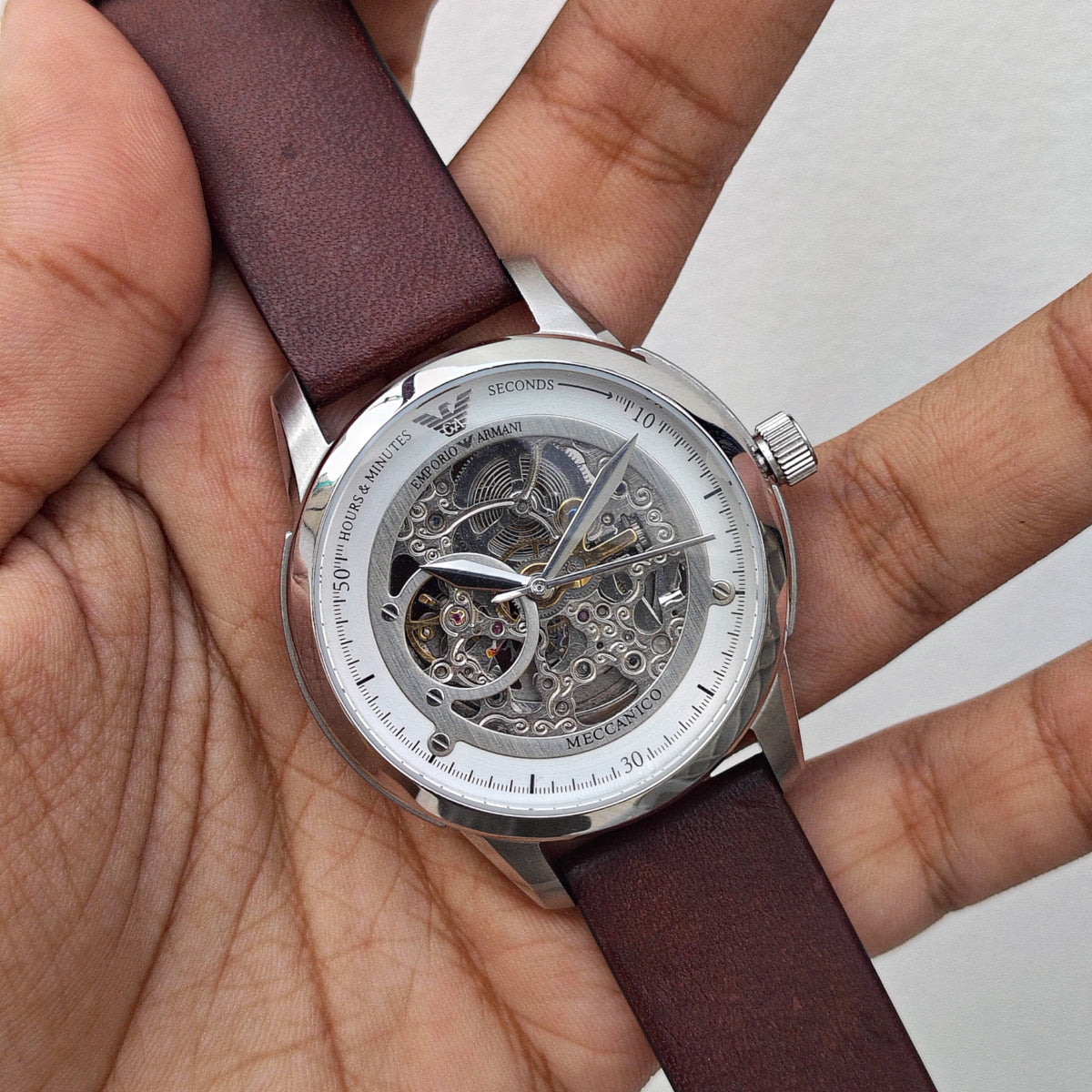 Emporio Armani Meccanico – Original – AR4627 - Automatic - 43mm - Men's Watch