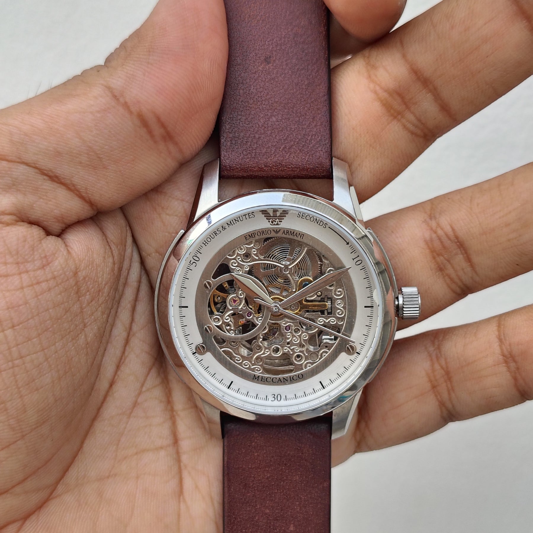 Emporio Armani Meccanico – Original – AR4627 - Automatic - 43mm - Men's Watch