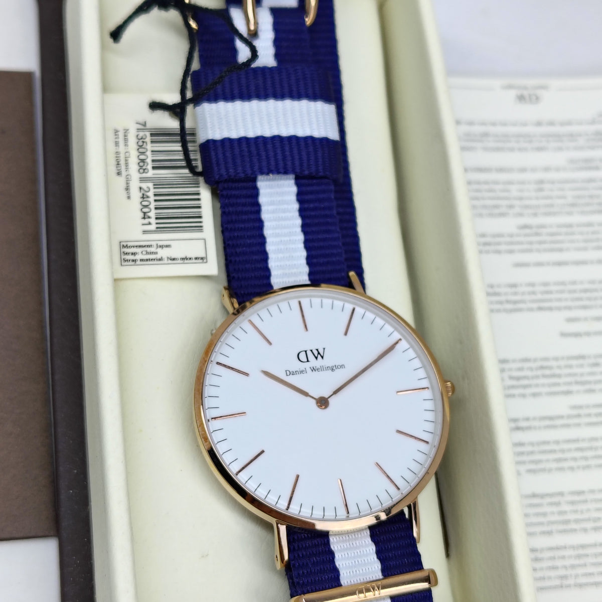 Daniel Wellington – Original/With Tag – 0104DW - Japanese Quartz - 40mm - Men's Watch