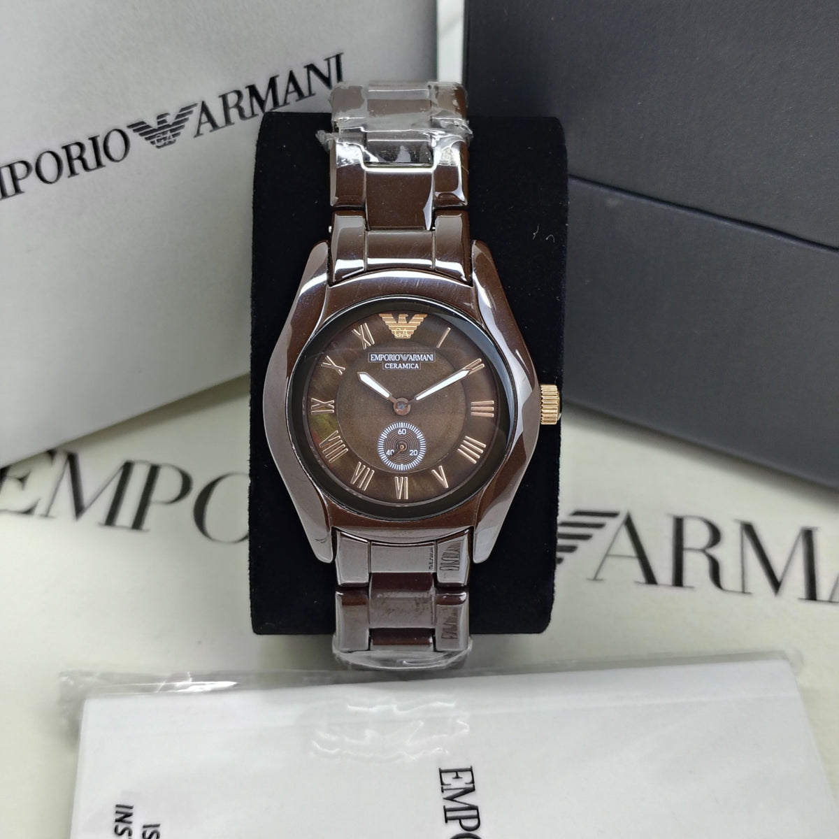 Emporio Armani Ceramica – Original – AR1448 - Japanese Quartz - Women's Watch
