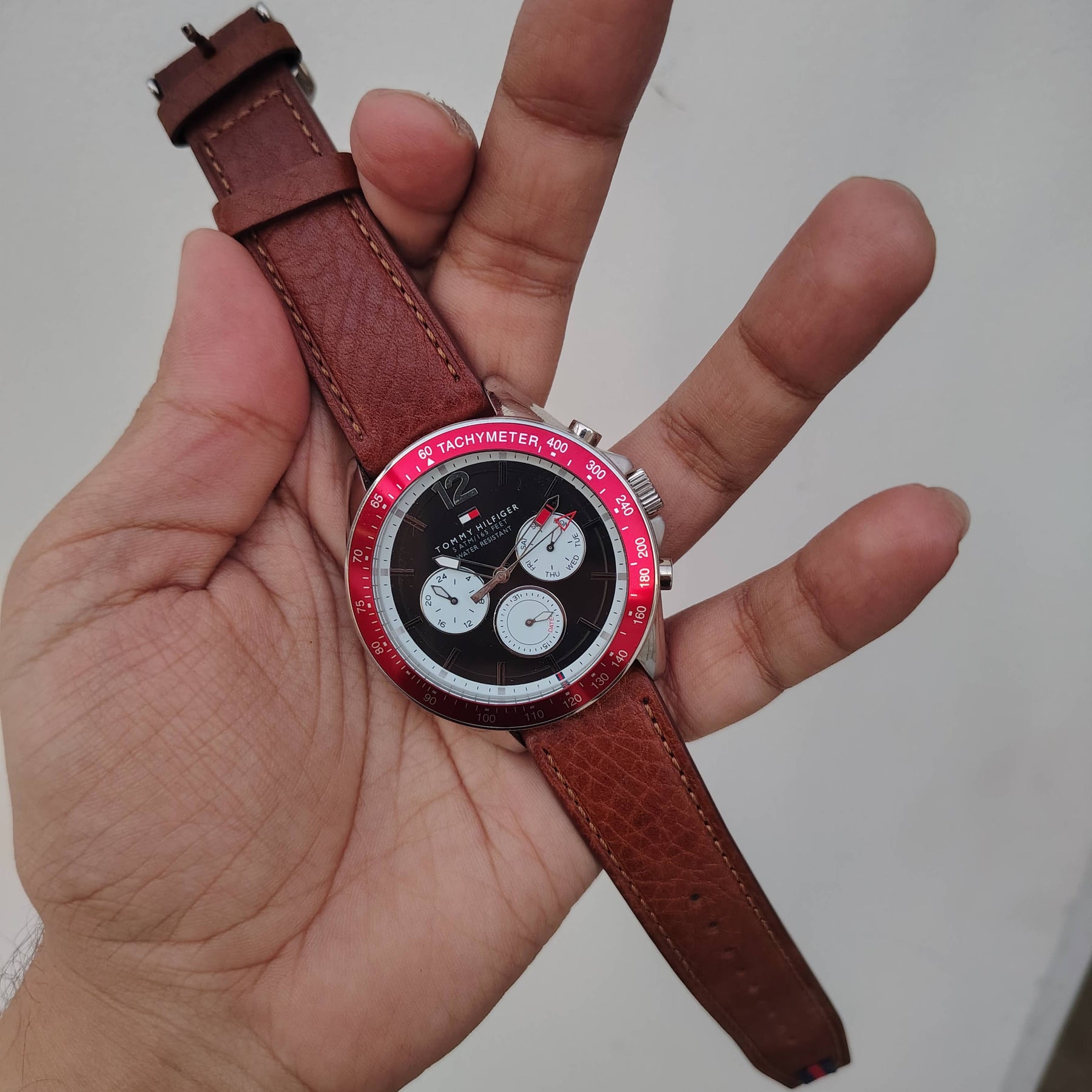 Tommy Hilfiger – Original - Cosmo graph  – Leather Strap – 46mm - Men's Watch.