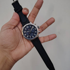 Tommy Hilfiger – Original - Cosmo graph  – Leather Strap – 46mm - Men's Watch.