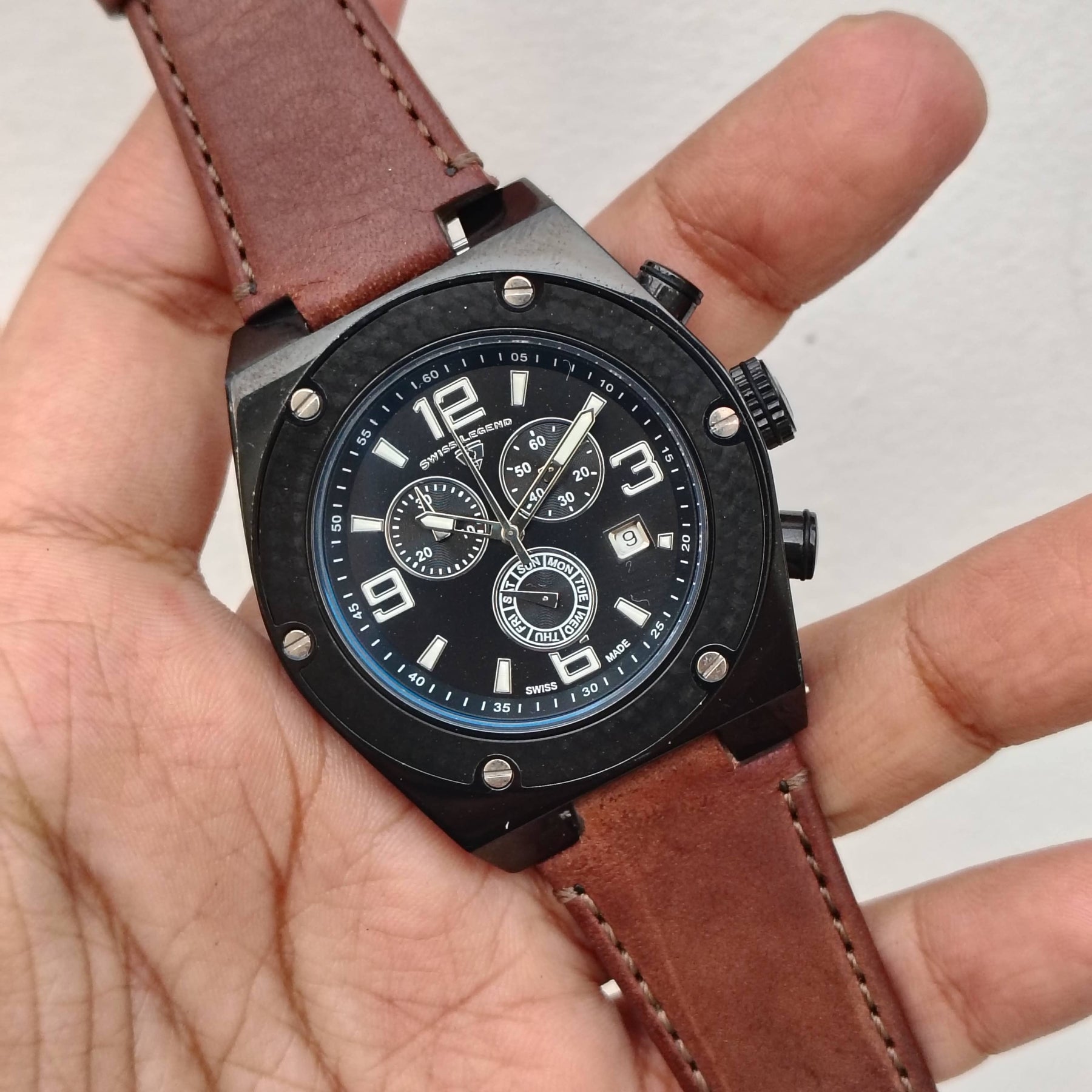 Swiss Legend – Original - 40025PSM - Swiss Quartz – 45mm - Men's Watch