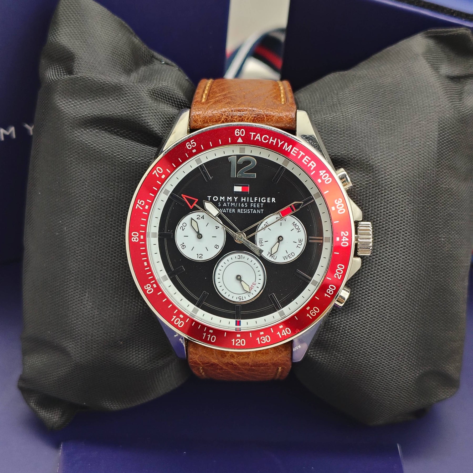 Tommy Hilfiger – Original - Cosmo graph  – Leather Strap – 46mm - Men's Watch.