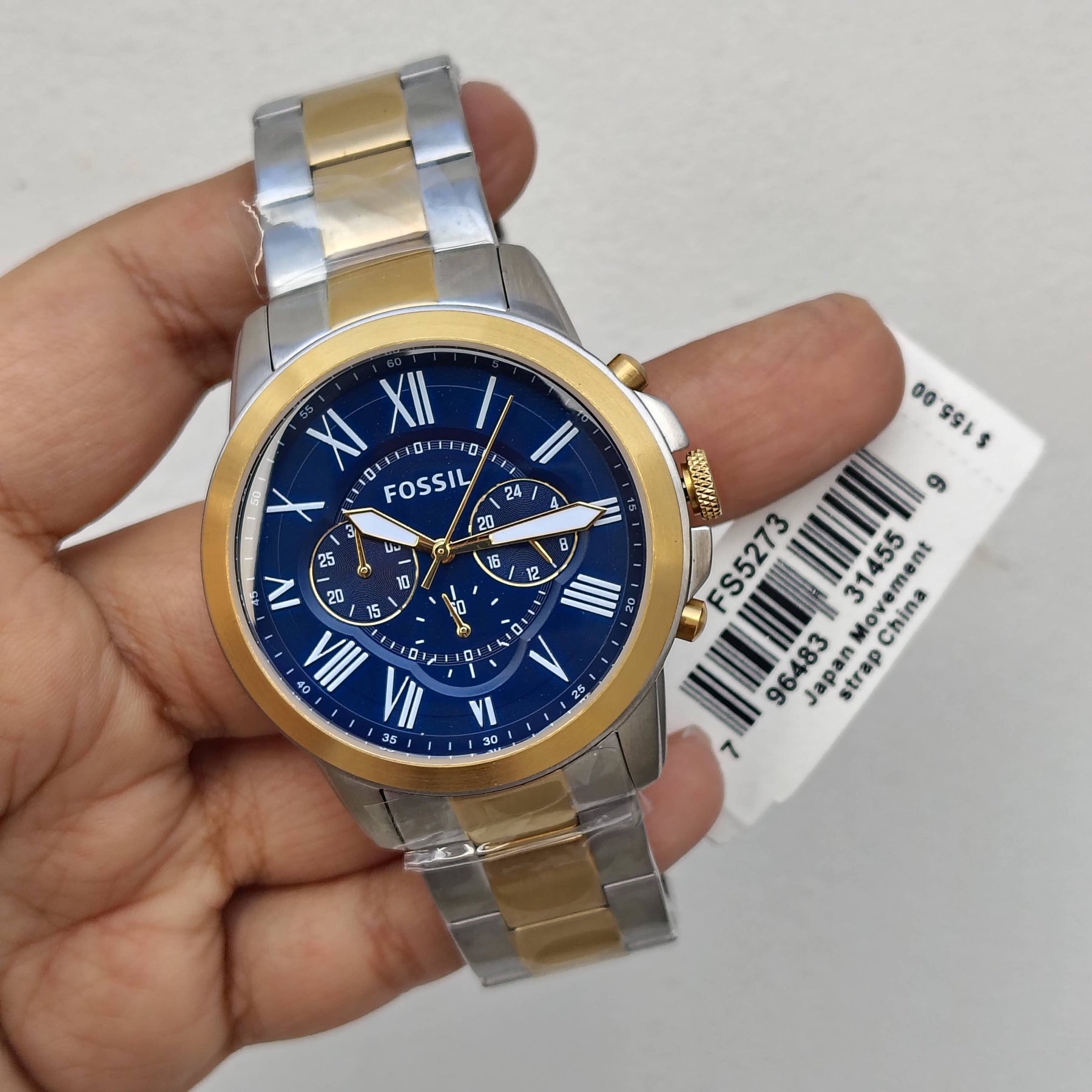 Fossil – Original/With Tag – FS5273 - Japanese Quartz - 44mm - Men's Watch