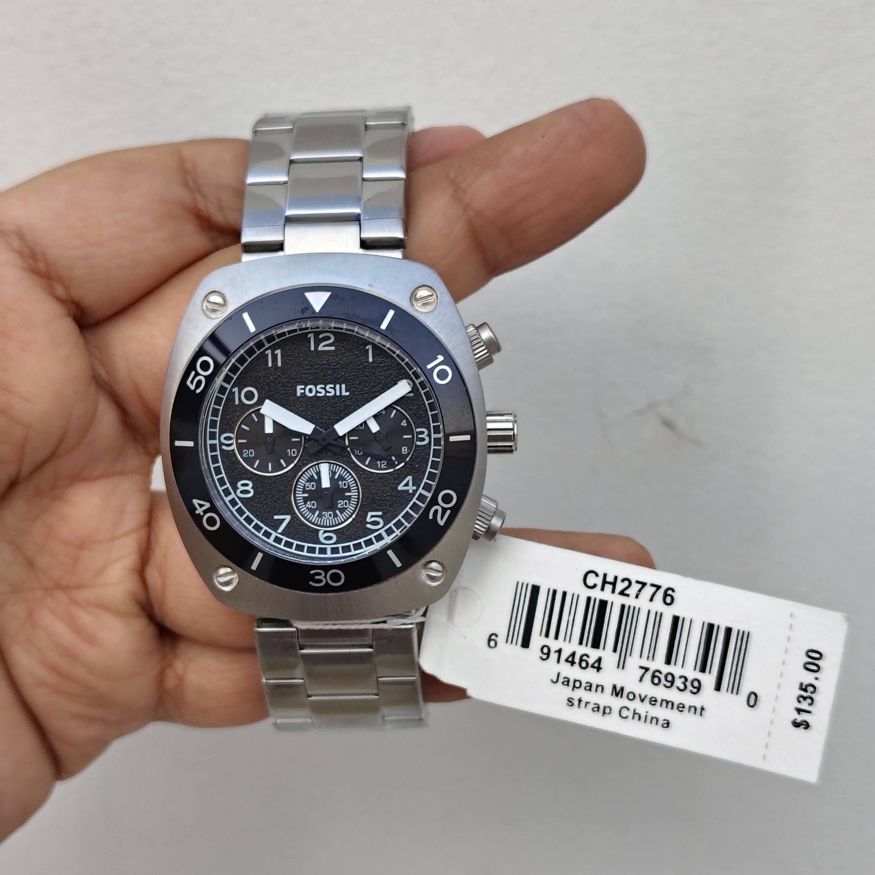 Fossil – Original/With Tag – CH2776 - Japanese Quartz - 42mm - Men's Watch