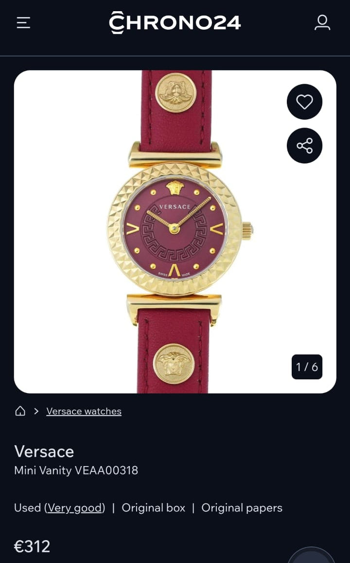 Versace - Original - Swiss Quartz - 28mm - Women's Watch