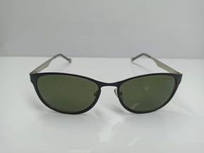 Time Zone - SG61 - Oval - Black/Green - Metal - Budget Sunglass - CHECKOUT