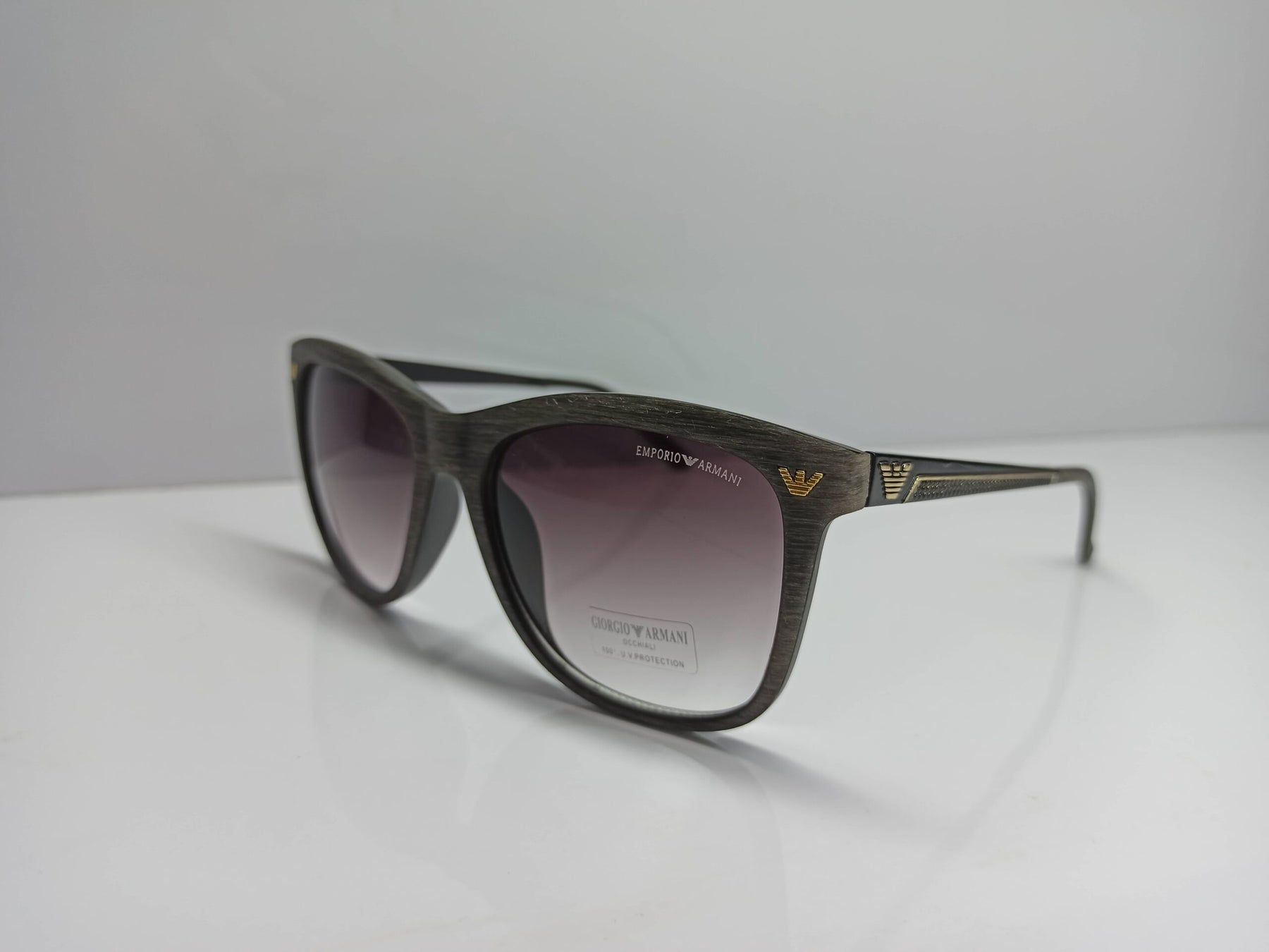 Emporio Armani - SG86 - Textured Frame - Metal Legs - Sunglass - CHECKOUT