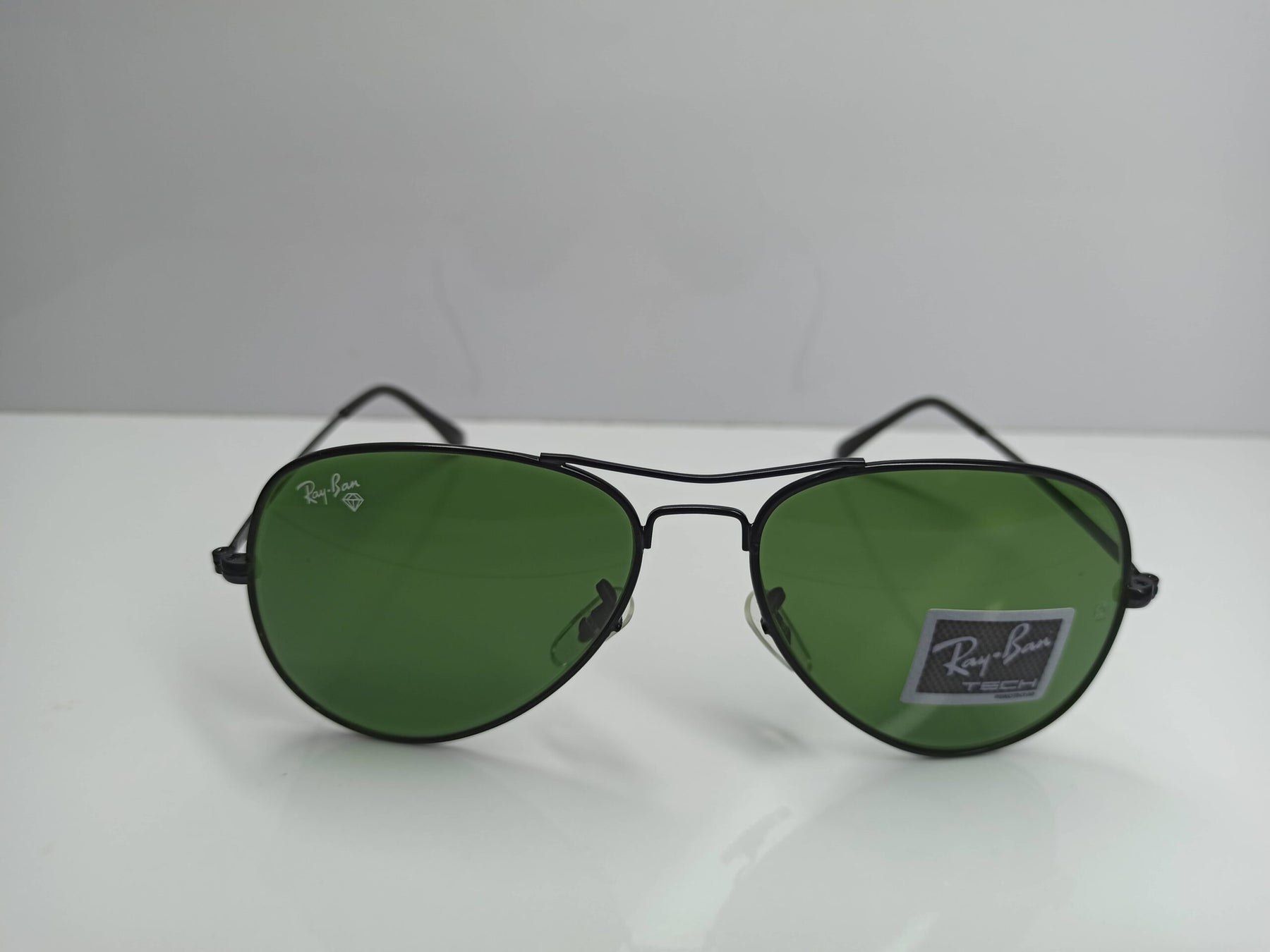 Ray Ban – SG128 – Aviator – Black - Bridge – Glass Lens – Sunglass - CHECKOUT